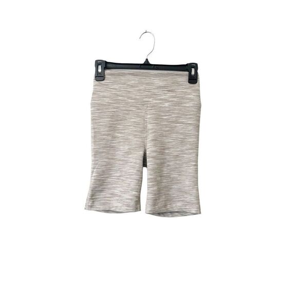 Outdoor Voices Flow‎ 7” Athletic Fold Over High Rise Bike Tan Heathered Shorts - Picture 1 of 4